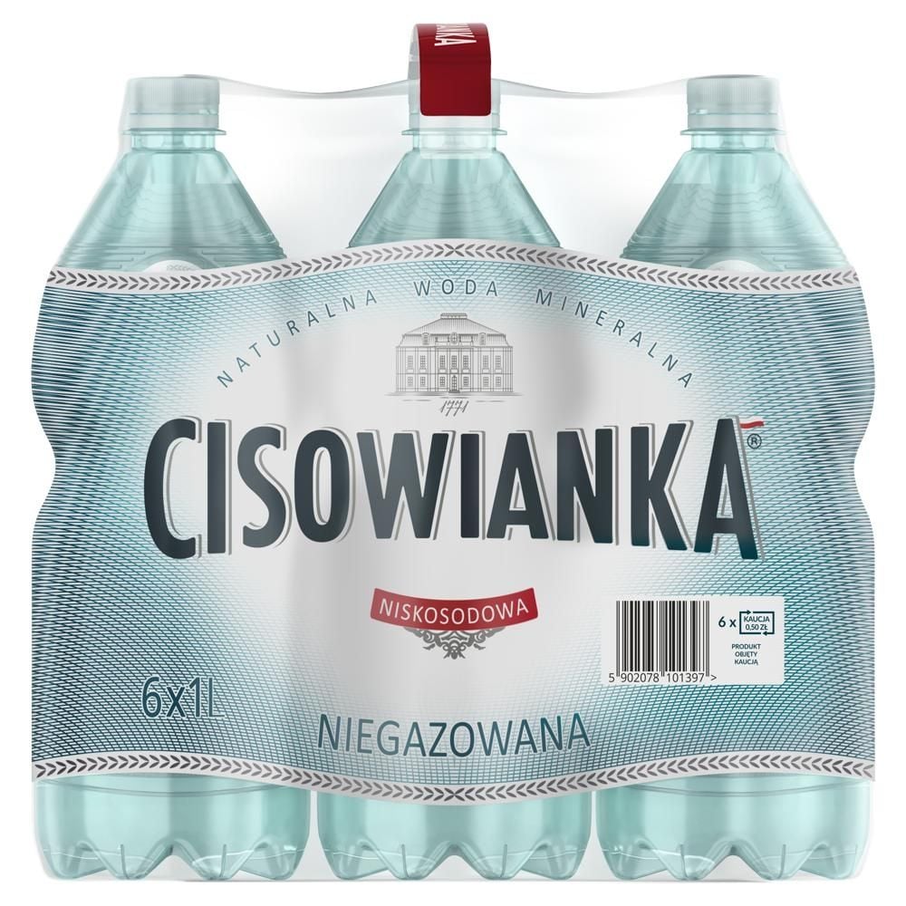 Cisowianka Naturalna woda mineralna niegazowana niskosodowa 6 x 1 l