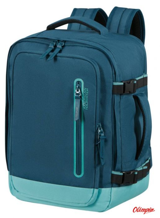Plecak kabinowy American Tourister Take2Cabin Sport Backpack S/M - Harbor Blue/Dusty Turquoise