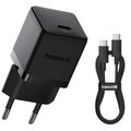 Baseus Palm P10111605113-01 30W szybka ładowarka sieciowa z gniazdem USB-C PD 3.0 PPS + kabel 1m