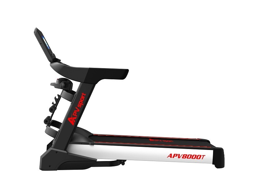 2 grupa Elektryczna bieżnia do biegania i chodzenia, model APV8000, SERIA TOP QUALITY 5KM, pas biegowy 145x58cm