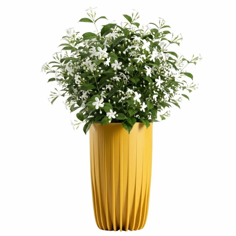 HowHomely Donica Stripped Wysoka musztardowa 29,3xh51,5 cm