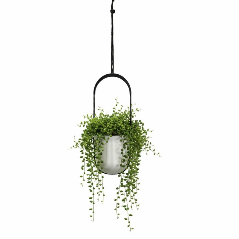HowHomely Donica wisząca AERA HANG recykling kremowa 17,9 cm