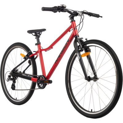 Rower młodzieżowy KARBON Superlight 26 cali dla chłopca Czerwony
