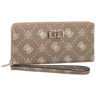 Portfel Emelie Logo Slg Lrg Zip Around SWGP99 28146 Biscotti Logo (GU868-a) Guess