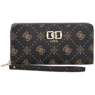 Portfel Emelie Logo Slg Lrg Zip Around SWGP99 28146 Espresso Logo (GU868-b) Guess
