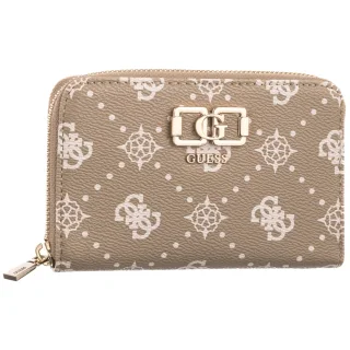 Portfel Emelie Logo Slg Med Zip Around SWGP99 28140 Biscotti Logo (GU869-b) Guess