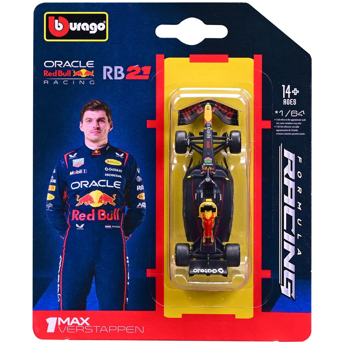 Bburago Model 164 Bolid F1 Red Bull Racing Rb21 Max Verstappen 18-58003 - model lub pojazd