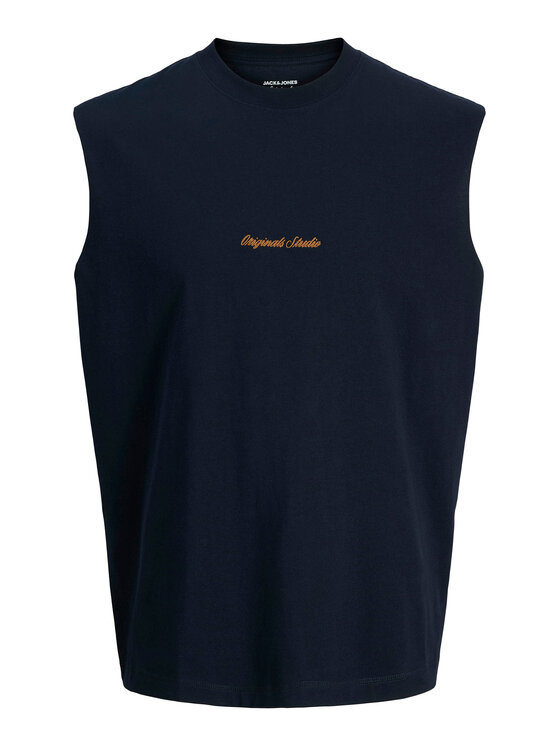 Jack & Jones Tank top Norrebro Emb 12292009 Granatowy Regular Fit