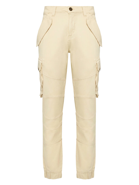 Alpha Industries Spodnie materiałowe Combat 126215 Écru Slim Fit