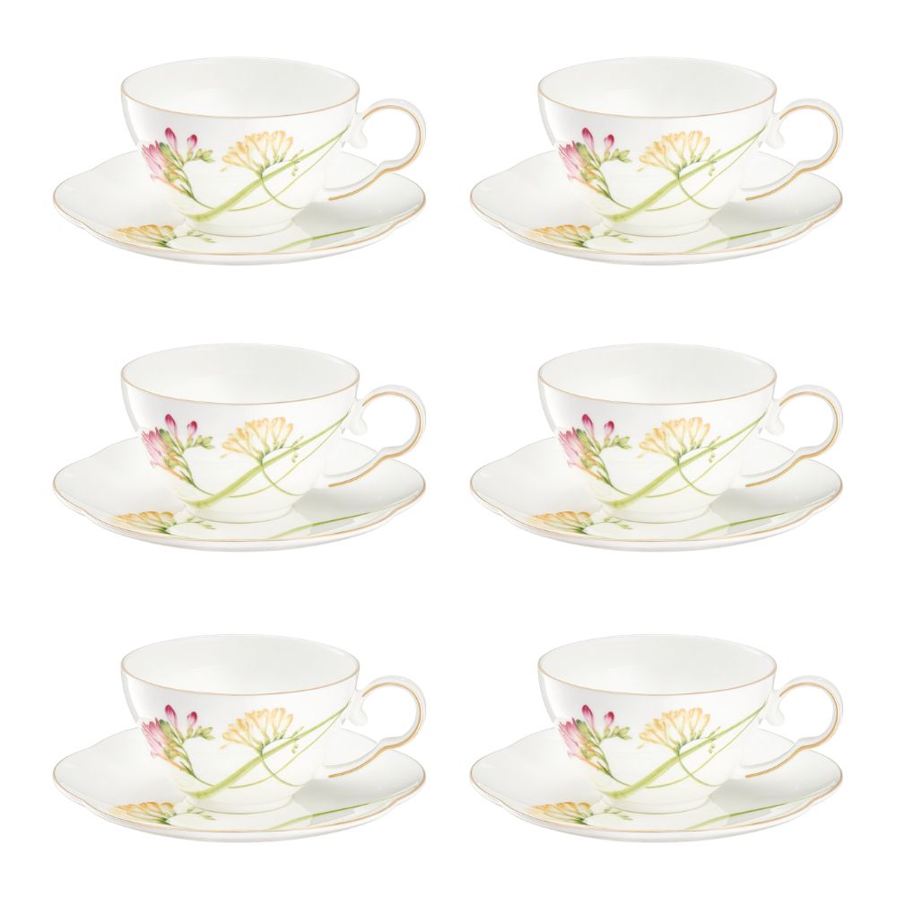 Komplet filiżanek porcelanowych 200 ml 6 sztuk AROMA di FRESIA