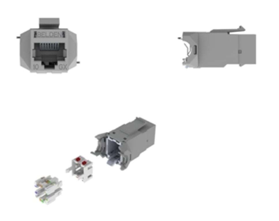 Belden RVAMJKSME-B24 wtyczka RJ-45 Szary