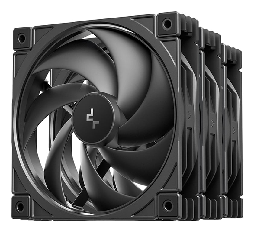 DeepCool FD12 V2 Obudowa komputera Wentylator 12 cm Czarny 4 szt. R-FD12V2-BKNPN3-G
