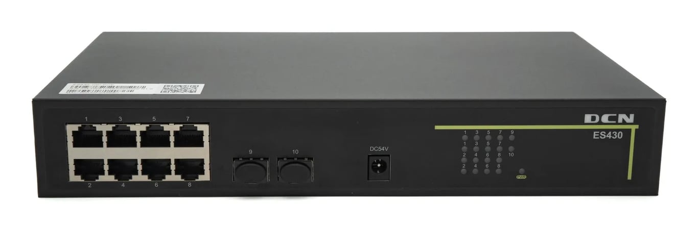 DCN ES430-10P-POE przełącznik sieciowy Zarządzany L3 Gigabit Ethernet (10/100/1000) Obsługa PoE