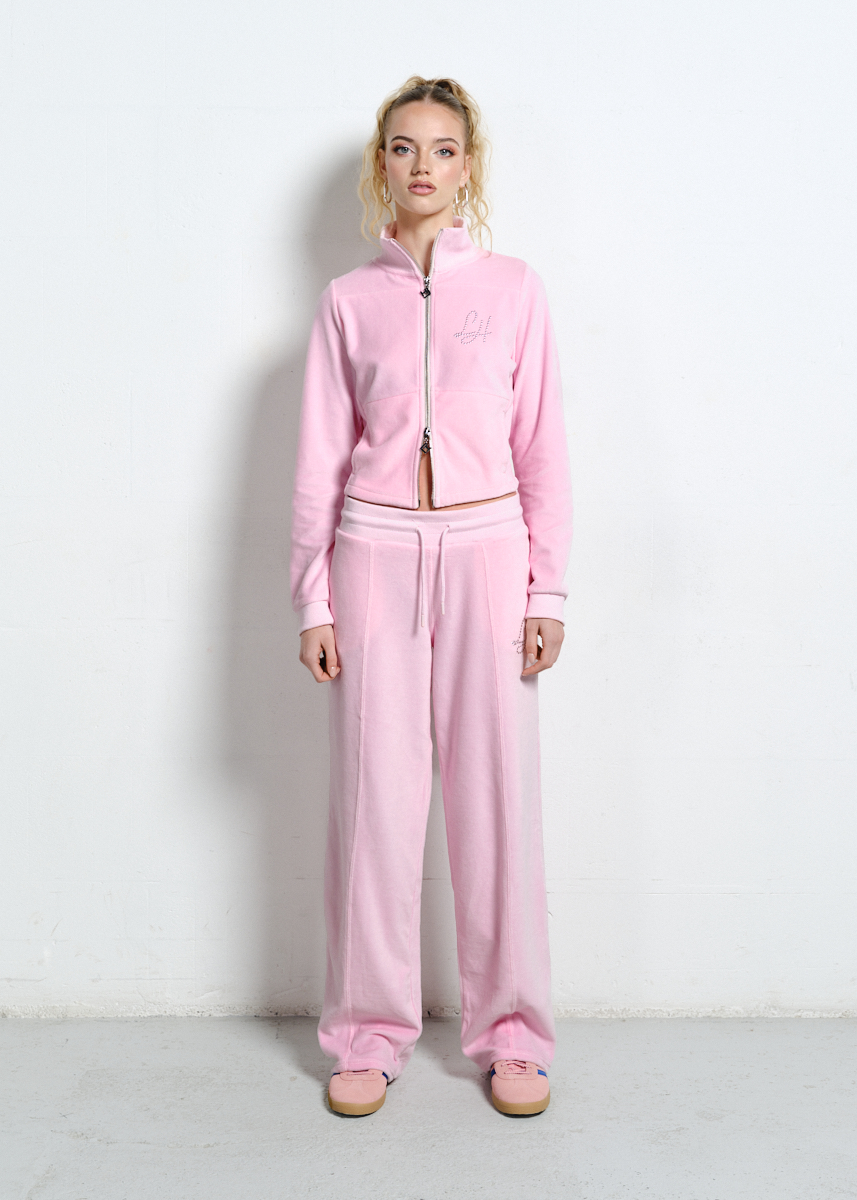 Spodnie local star pink