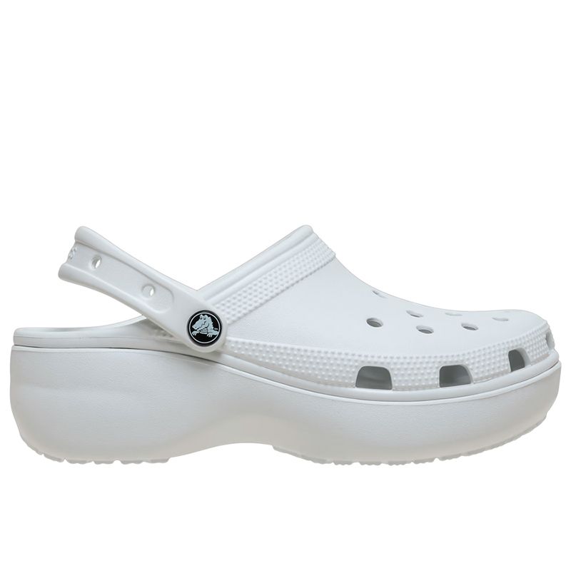 Klapki damskie Crocs Classic Platform Clog 206750-1NK - białe