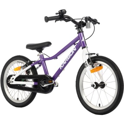 Rower dziecięcy KARBON Superlight Automatic 16 cali dla chłopca Fioletowy