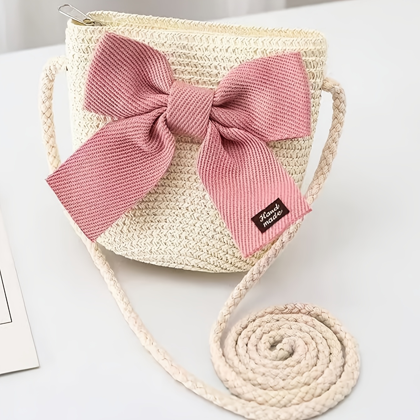 TEMU Torba plażowa w kształcie kokardy, idealna do codziennego użytku