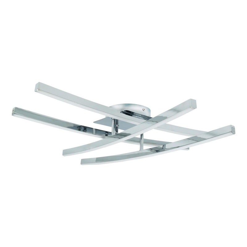 Lampa sufitowa AUSTIN LED 48W Neutralna biel 5000lm chromowana-biała wym: 12,5 x 59 x 59 cm IdeaLED