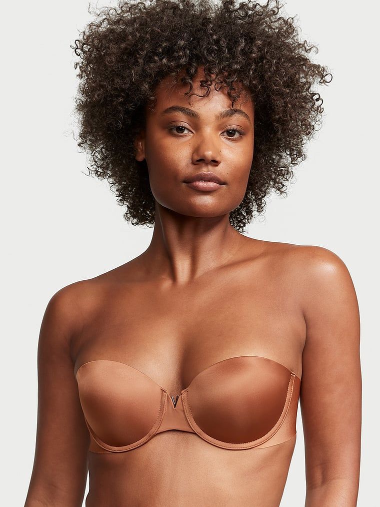 Victoria's Secret Bare Biustonosz push-up bez ramiączek Sexy Illusions Strapless