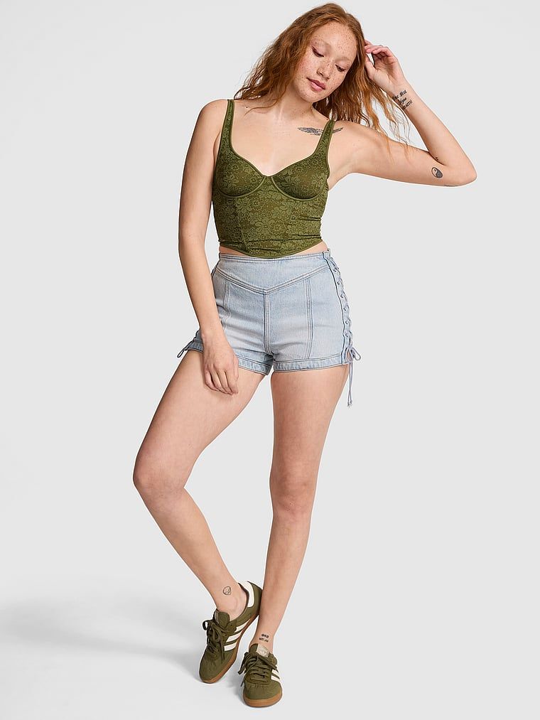 Top gorsetowy koronkowy Wink