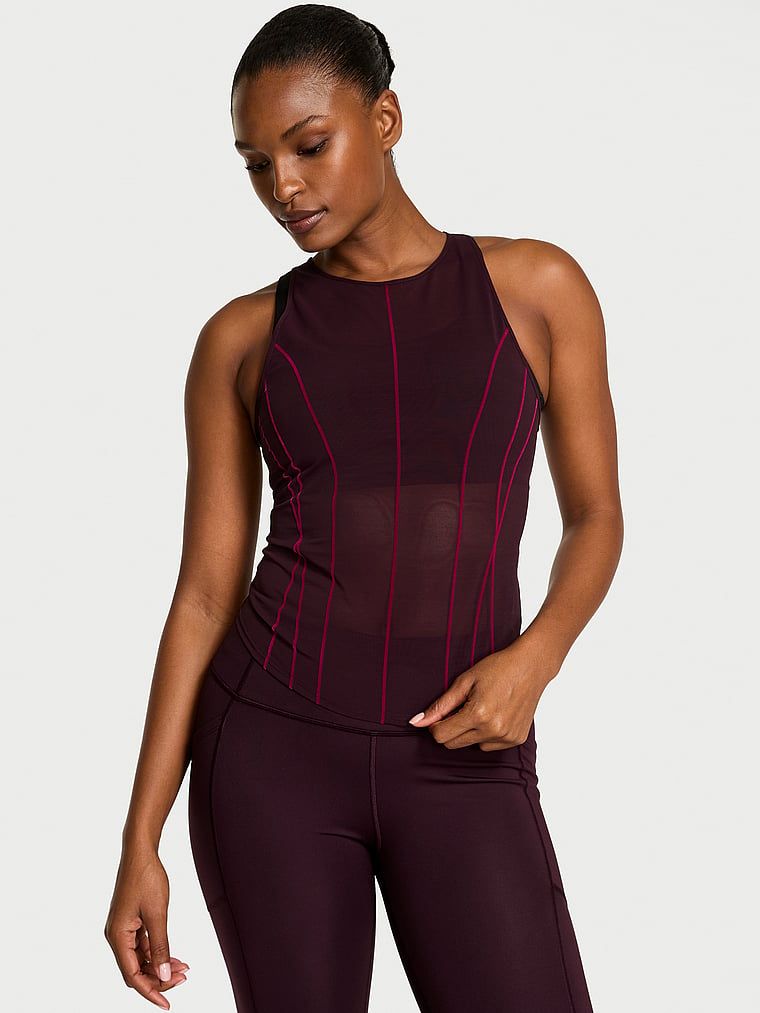 VSX Top sportowy z siateczki VSX Flocked Mesh
