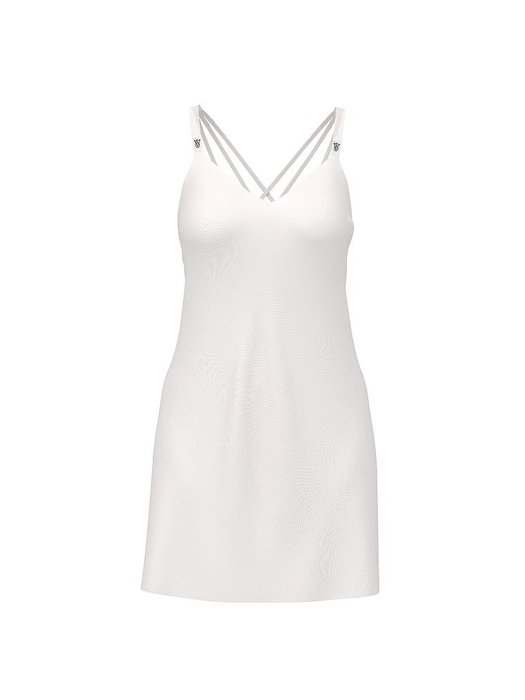 Very Sexy Koszulka nocna satynowa z błyszczącymi ramiączkami Scattered Shine Strap Slip