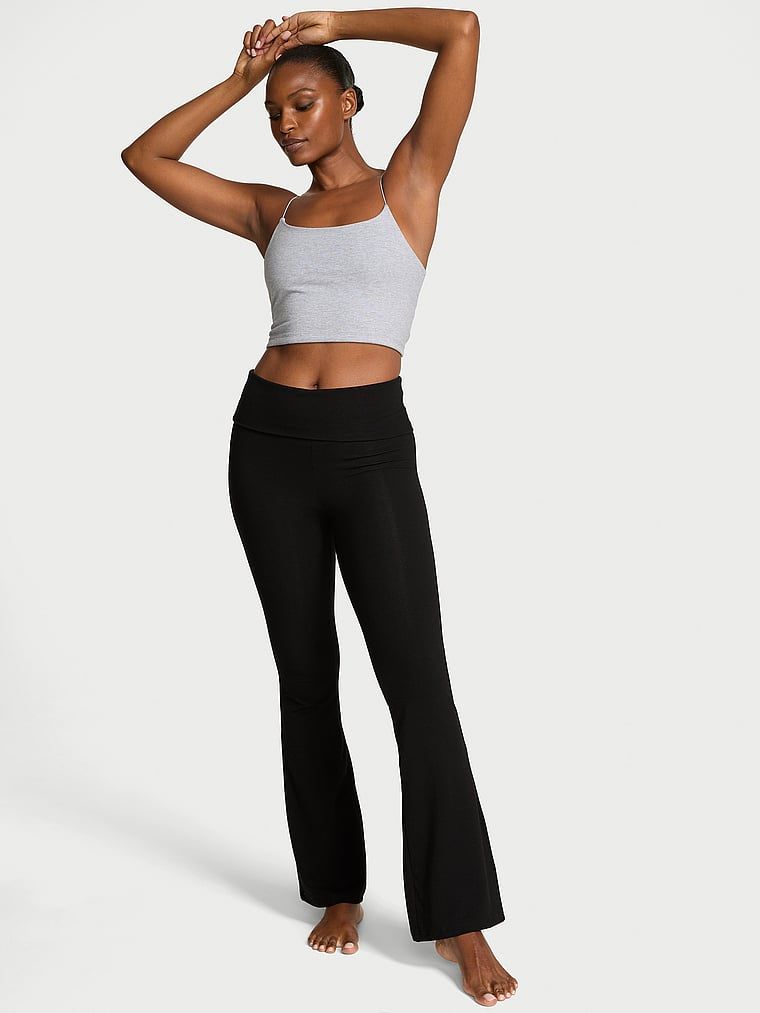 Angel Essentials Legginsy bawełniane Foldover Flare
