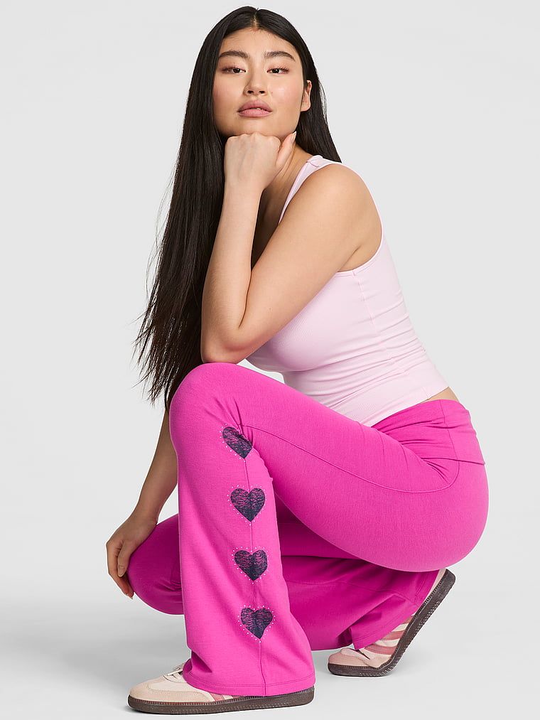 Bawełniane legginsy z szeroką nogawką All-Day