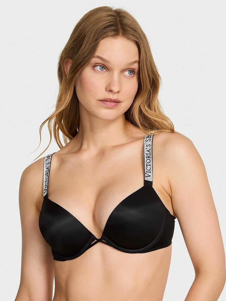 Very Sexy Biustonosz push-up powiększający o 2 rozmiary Bombshell Shine Strap