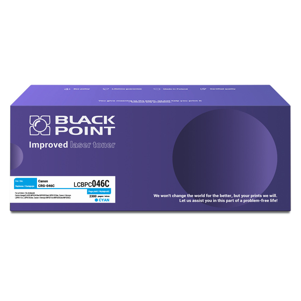 Toner Black Point LCBPC046C zamiennik Canon CRG-046C cyan