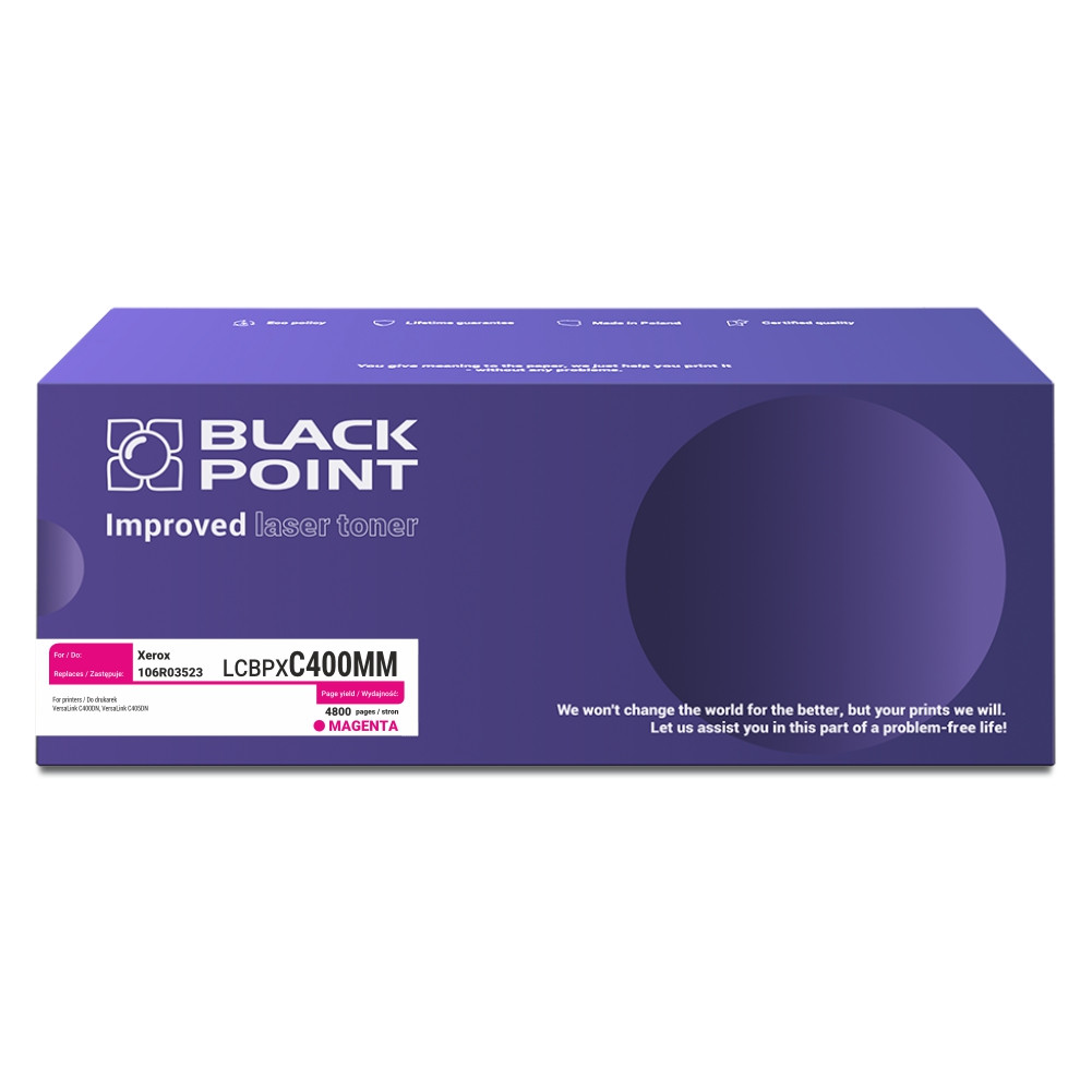 Toner Black Point LCBPXC400MM zamiennik Xerox 106R03523 magenta