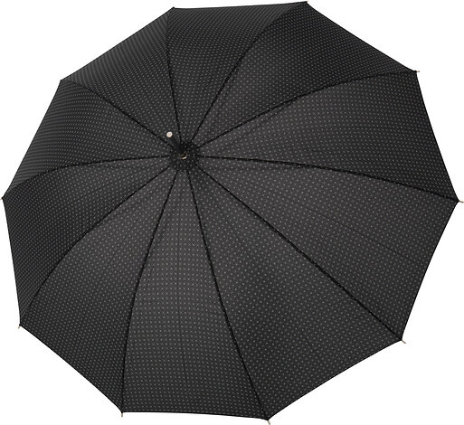 Parasol Hr.Carbonsteel Long w kropki czarny