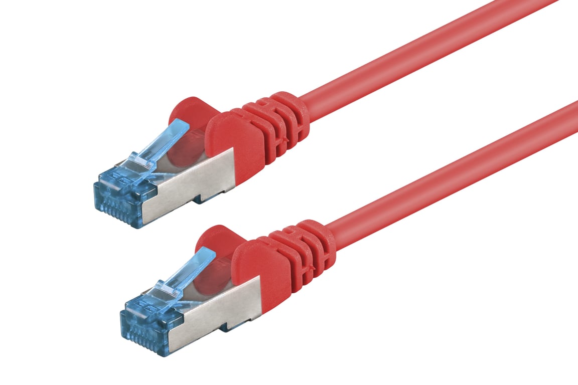 LOGON TCR6ASS0025R kabel sieciowy Czerwony 0,25 m Cat6a S/FTP (S-STP)