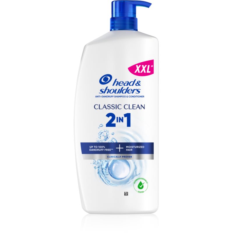 Head & Shoulders Classic Clean 2in1 szampon przeciwłupieżowy 2 w 1 800 ml