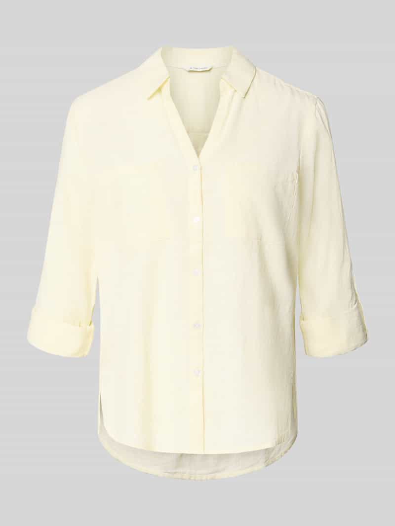 Bluzka koszulowa o kroju regular fit z czystej bawełny