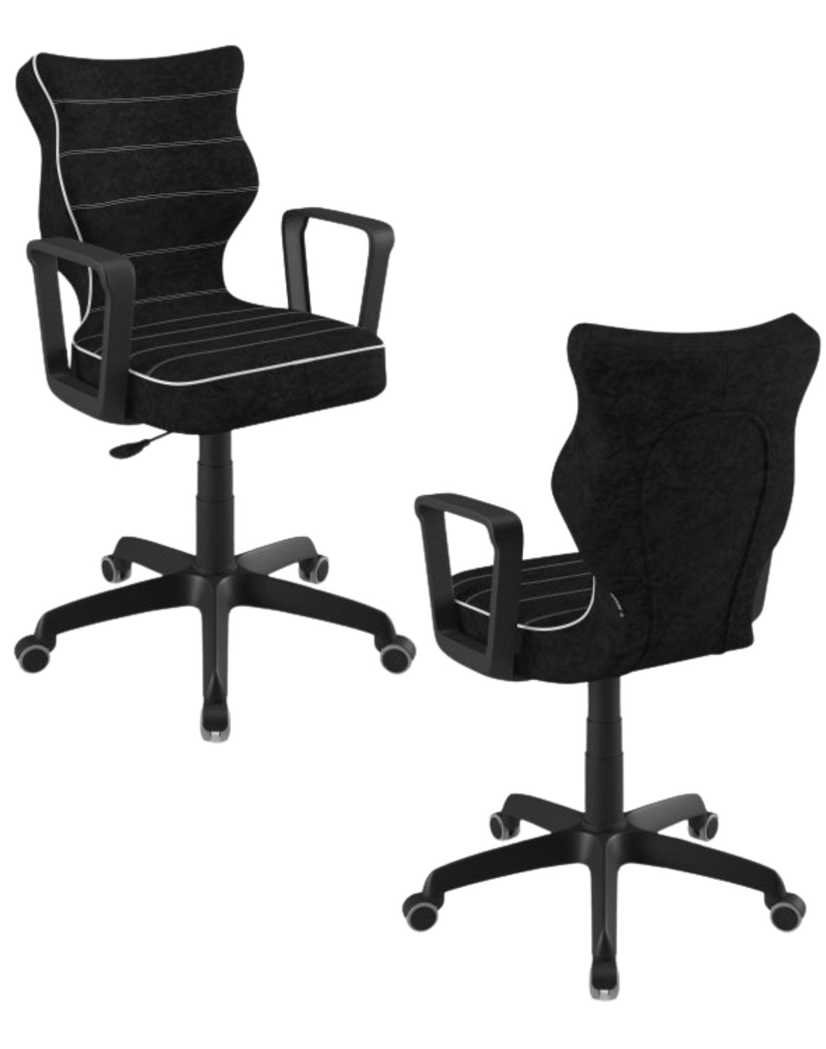 rzesło młodzieżowe Entelo Norm, Czarna Podstawa, Rozmiar 6 (wzrost 159 - 188 cm)