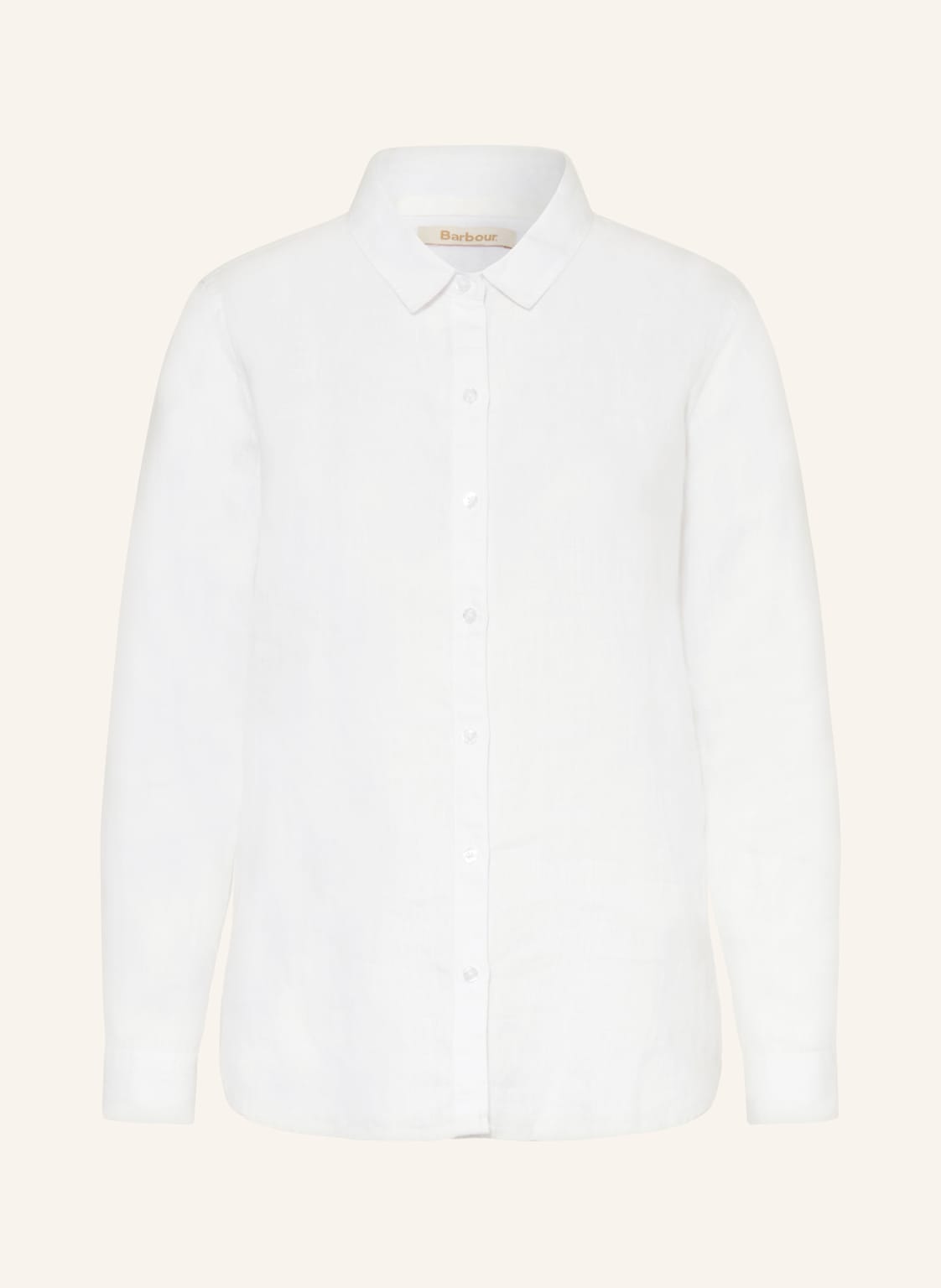 Barbour Bluzka Marine Z Lnu weiss