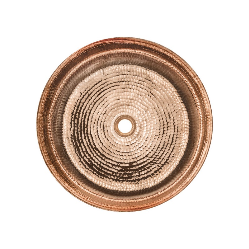 Umywalka miedziana 45x10 cm, ręcznie kuta, polish, materiał miedz