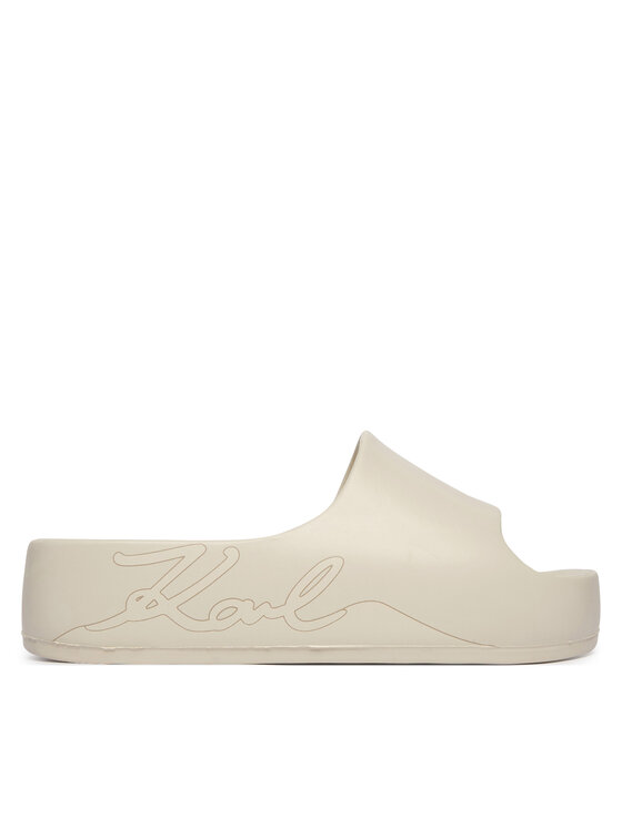KARL LAGERFELD Klapki Kobo II KL86048F Écru