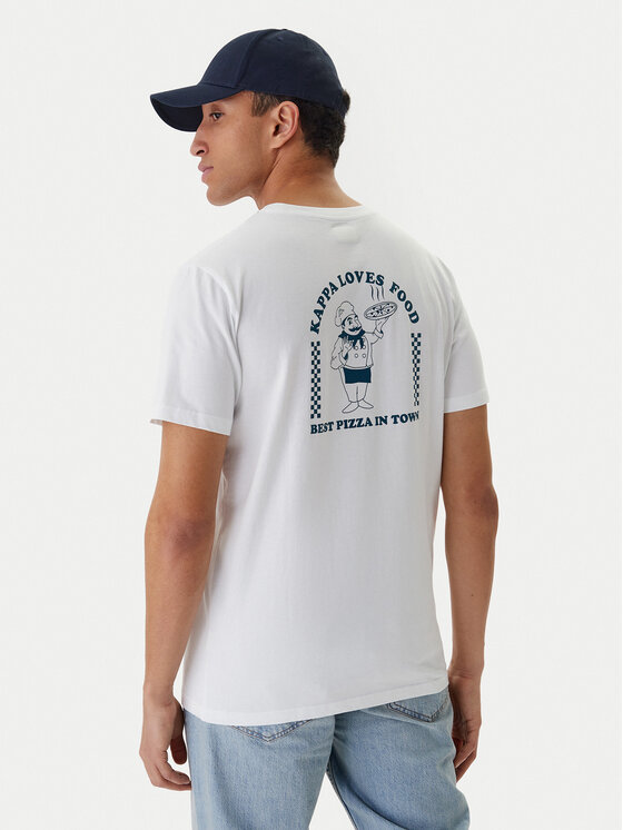 Kappa T-Shirt Ichico 37276JW Biały Regular Fit