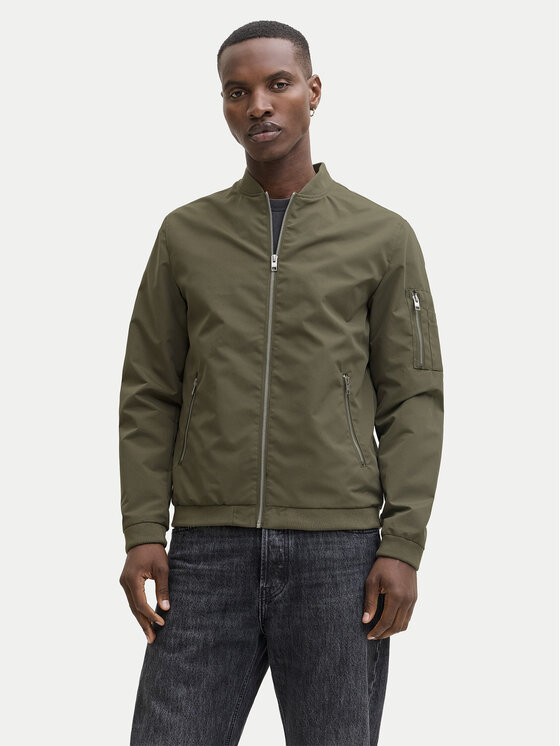 Jack & Jones Kurtka bomber Rush 12165203 Zielony Regular Fit