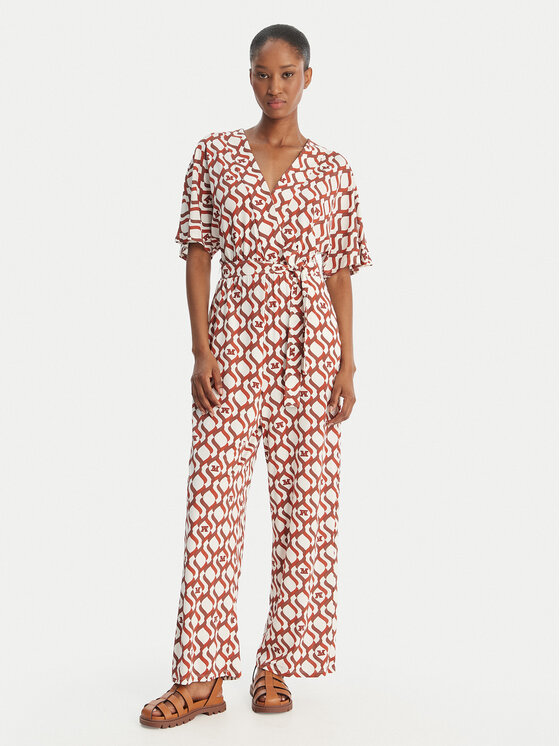 Max Mara Beachwear Kombinezon Egrege 2616641029 Pomarańczowy Regular Fit