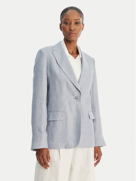 Weekend Max Mara Marynarka Nalut 2615041072 Błękitny Regular Fit