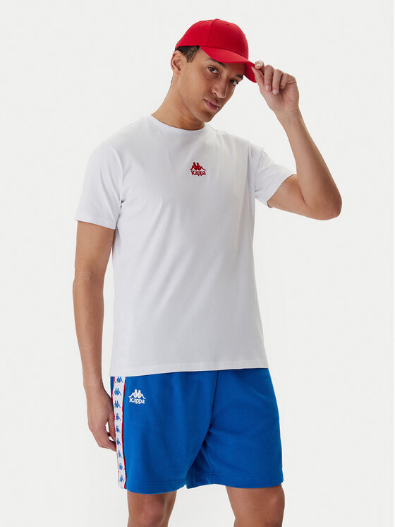 Kappa T-Shirt 382J2QW Biały Regular Fit