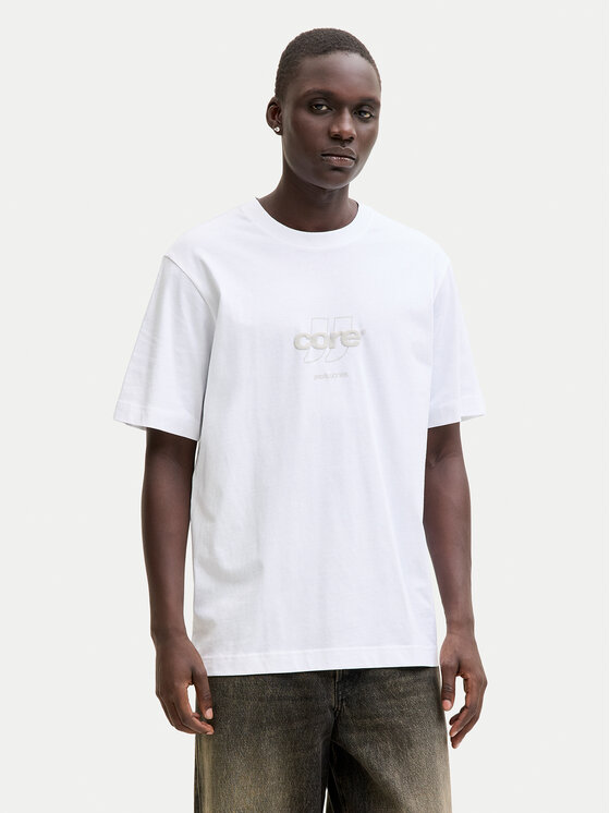 Jack & Jones T-Shirt Club 12289868 Biały Relaxed Fit