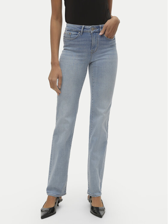 Vero Moda Jeansy Flash 10306824 Niebieski Straight Fit