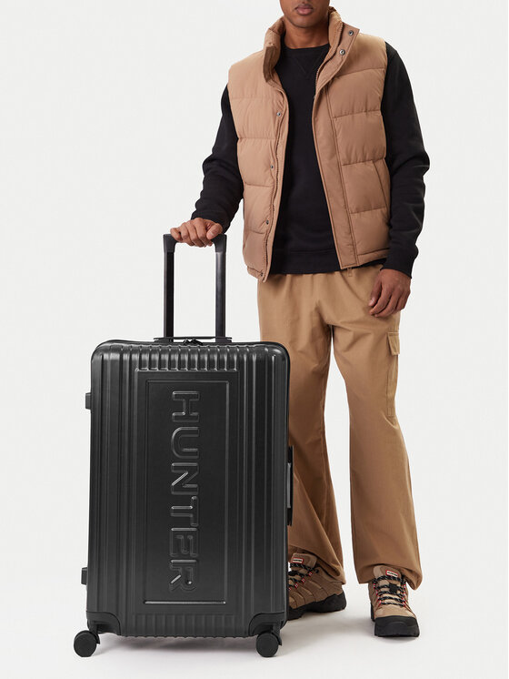 Hunter Walizka duża CEO-HUNTER-L-001-08-BLACK Czarny