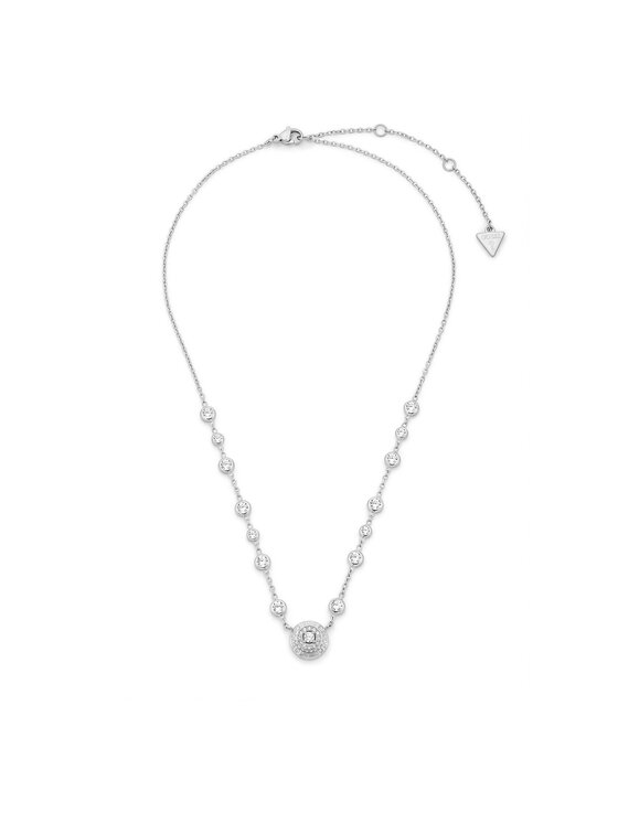 Guess Naszyjnik JUBN06 283JW Srebrny