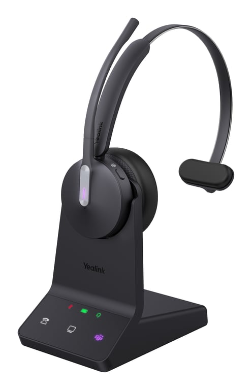Yealink WH64 Mono Zestaw słuchawkowy Bluetooth Czarny