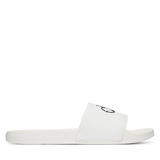 Klapki Calvin Klein Ess Slide Cv YM0YM01393 Biały